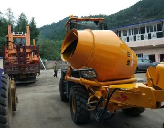 front discharge cement mixer